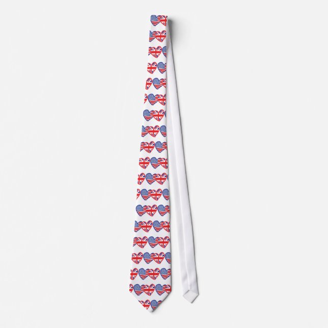 American Flagga/Union Jack Flagga Hearts Slips (Framsida)