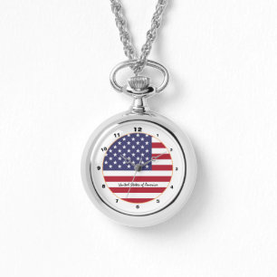 American Flagga & United Stater mode USA /design Armbandsur