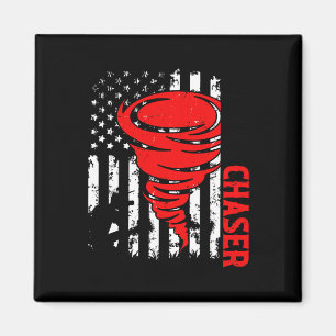 American Flagga United Stater Tornado Storm Chaser Magnet