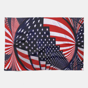 American Flagga-Unity & Kärlek_ Kökshandduk
