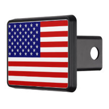 American Flagga USA Car