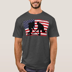 American Flagga USA Hockey för manar Women Kids Bo T Shirt