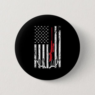 American Flagga USA Hunter Hunt Roligt Hunting App Knapp