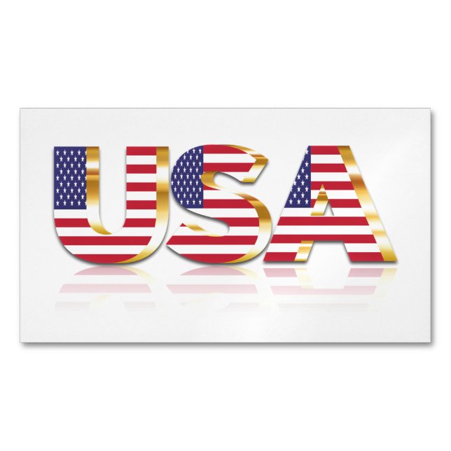 American Flagga USA Magnet (Framsida)