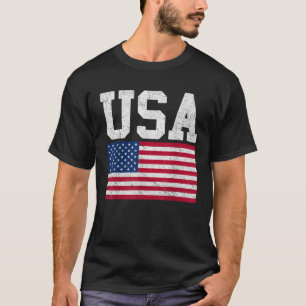 American Flagga USA Patriotic Women Manar Boys Gir T Shirt