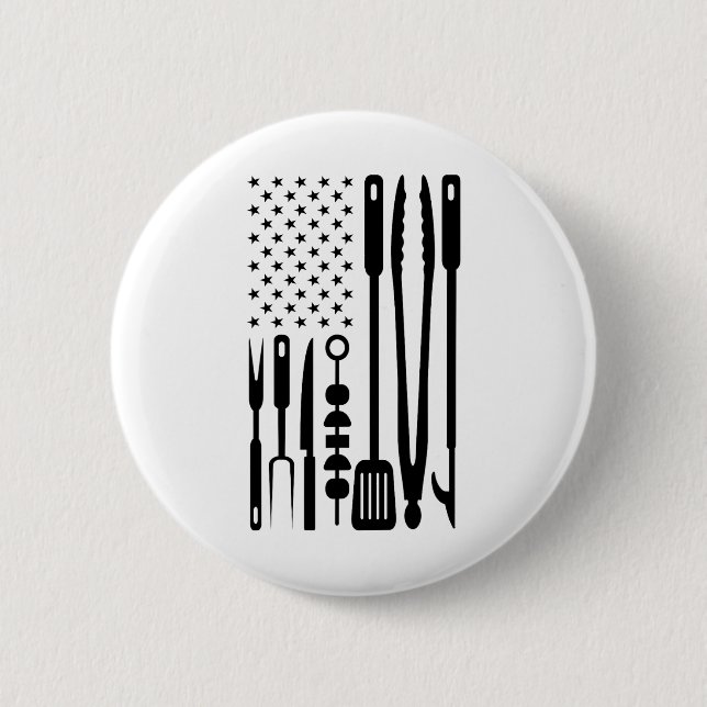 American Flagga Utensil Bbq Verktyg Griller Pitmas Knapp (Framsida)