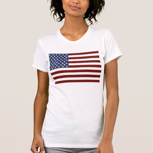 American flagga Val t-Shirt (Framsida)