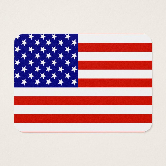 AMERICAN FLAGGA VISITKORT (Framsidan)