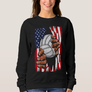 American Flagga Volleyball Inside Me Patriotic Usa T Shirt