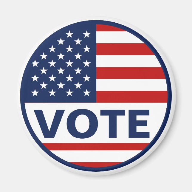 American Flagga Vote Magnet (Framsidan)