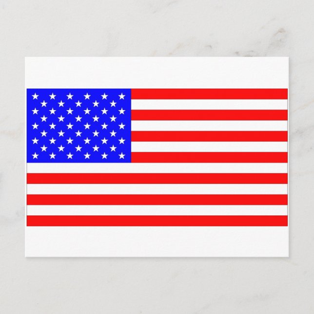 AMERICAN FLAGGA VYKORT (Framsida)