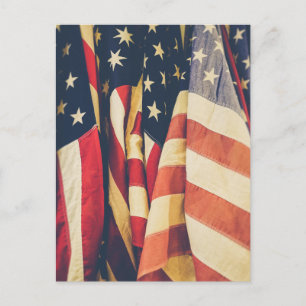 American Flagga-vykort Vykort