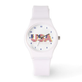 American Flagga Watch Patriotic Armbandsur