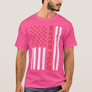 American Flagga Waterpolo Team Vatten Polo T Shirt