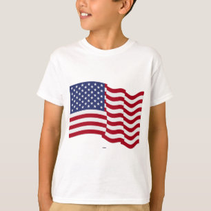American Flagga Wave T Shirt
