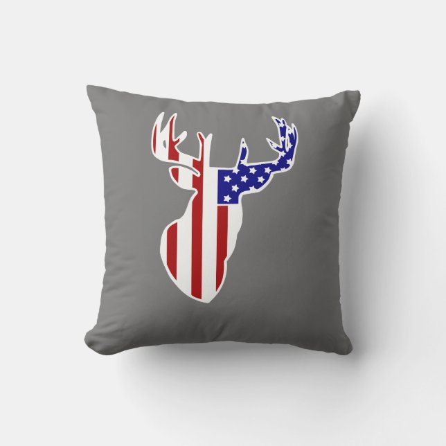 American Flagga Whitetail Buck Kudde (Framsida)