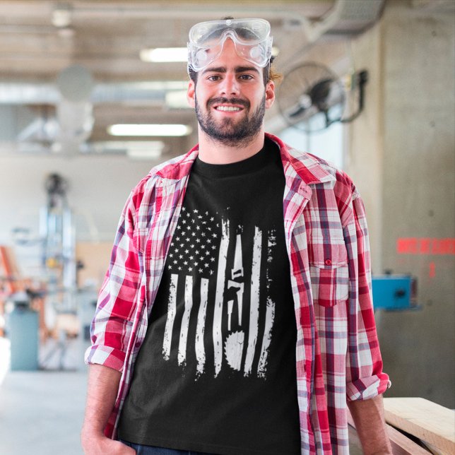 American Flagga Woodworking Carpenter Carpentry Gi T Shirt (Skapare uppladdad)