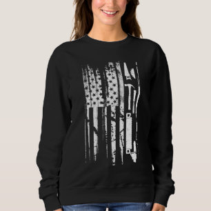 American Flagga Woodworking Gift Carpenter Wood T Shirt