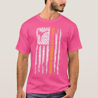 American Flagga World's Best Mma Kickboxing Grandm T Shirt