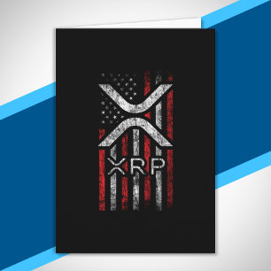 American Flagga - XRP Crypto Currency Cryptocurren Kort