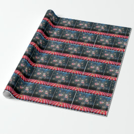 American Flags With Sparklers In a Mason Jar Presentpapper