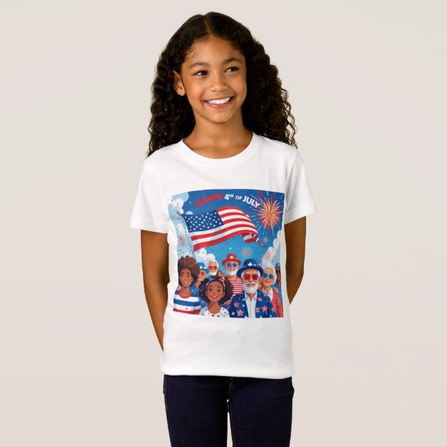American Flame T Shirt (Hel framsida)