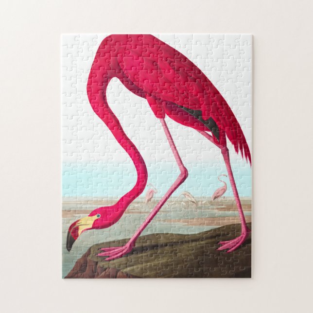 American Flamingo av John James Audubon Pussel (Vertikal)