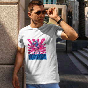 American Flamingo Tecknad T Shirt