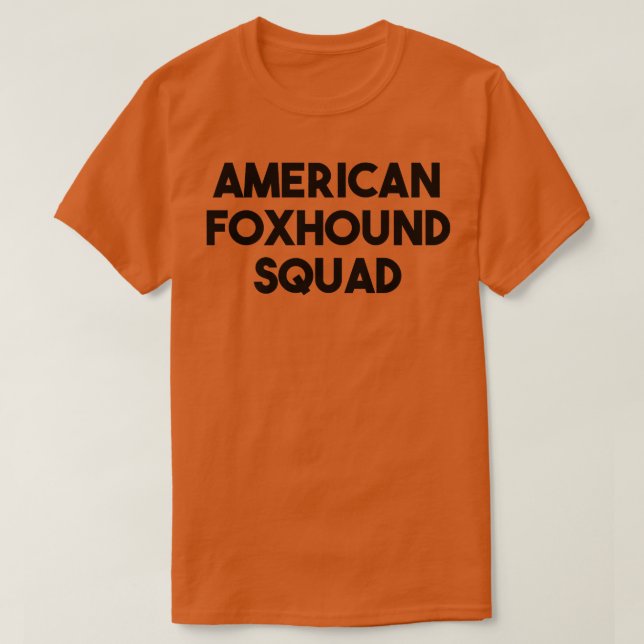 American Fohound Hund LoverAmerican Fohound Squad T Shirt (Design framsida)