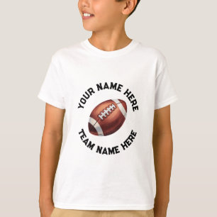 American Football Add Your Name Personlig T Shirt