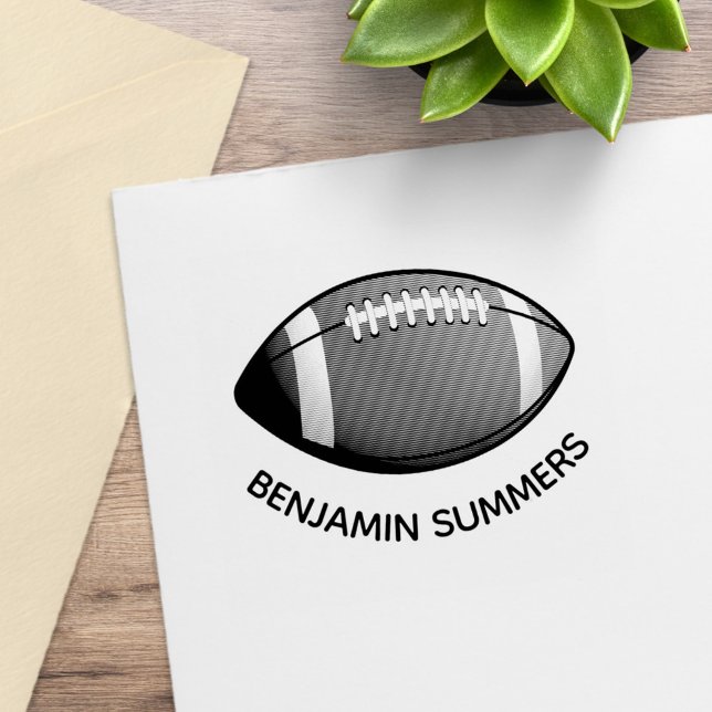 American Football Ball Custom Name Stämpel (Skapare uppladdad)