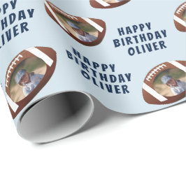 American Football Boll Grattis på födelsedagen Boy Presentpapper