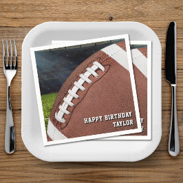 American Football Boys Grattis på födelsedagen Par Pappersservett
