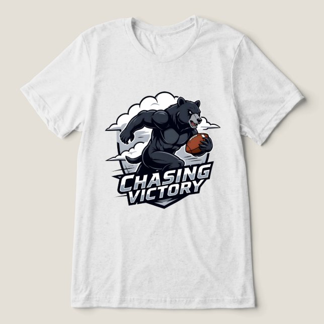 American Football Chasing Victory T Shirt (Design Framsida)