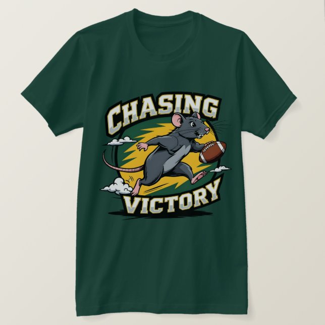 American Football Chasing Victory T Shirt (Design framsida)