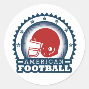 American Football Classic Rund Klistermärke