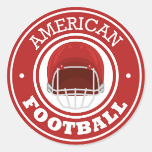 American Football Classic Rund Klistermärke