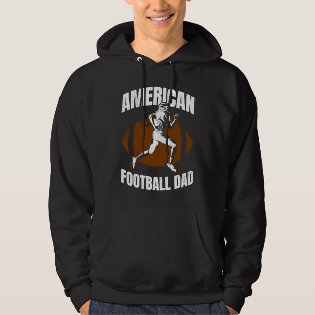 American Football Dad Quaterback Kicker For Men Wo Hoodie (Framsida)
