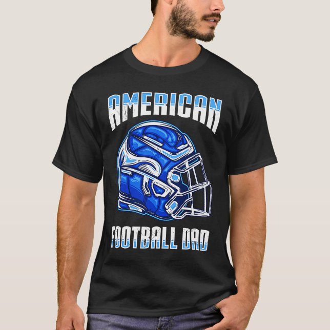 American Football Dad Quaterback Kicker For Men Wo T Shirt (Framsida)