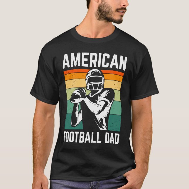 American Football Dad Quaterback Kicker For Men Wo T Shirt (Framsida)