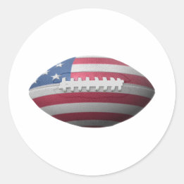 American Football Flagga Runt Klistermärke