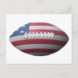 American Football Flagga Vykort
