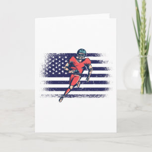 American Football Fläkt Jersey Shirt USA flagga Ca Kort