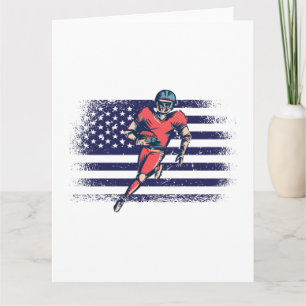 American Football Fläkt Jersey Shirt USA flagga Ca Kort