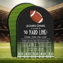 American Football Födelsedagsfest inbjudan