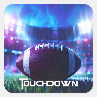 AMERICAN FOOTBALL - FOOTBALL - TOUCHDOWN FYRKANTIGT KLISTERMÄRKE