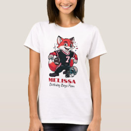 American Football Fox | Birthday Boys Mamma White T Shirt