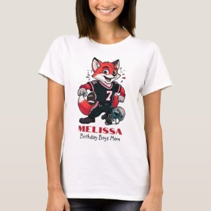 American Football Fox Birthday Boys Mamma White T Shirt