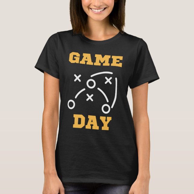American Football Game Day  1 T Shirt (Framsida)