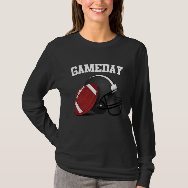 American Football Game Day T Shirt (Framsida)